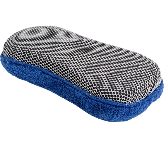 Губка для мытья из микрофибры с сеткой скрапер KRAFT KT 860608