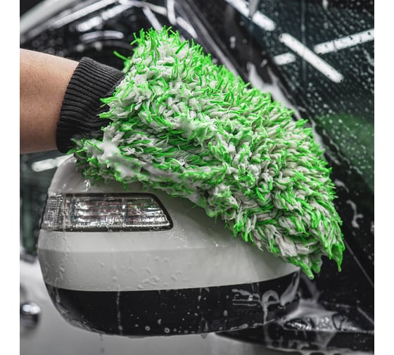 Микрофибровая варежка для мойки LERATON WASH MITT MW4 GREEN PS-043.104