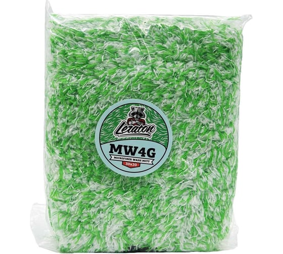 Микрофибровая варежка для мойки LERATON WASH MITT MW4 GREEN PS-043.104