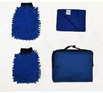 Набор для мойки FINORD рукавицы для пыли х2, полотенце 40x40см, тканевая сумка FN-8019