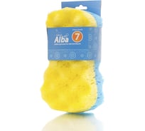 Губка для мытья автомобиля Kolibriya Alba-7 комбинированная, рефленая, 215х115х75 мм 30470