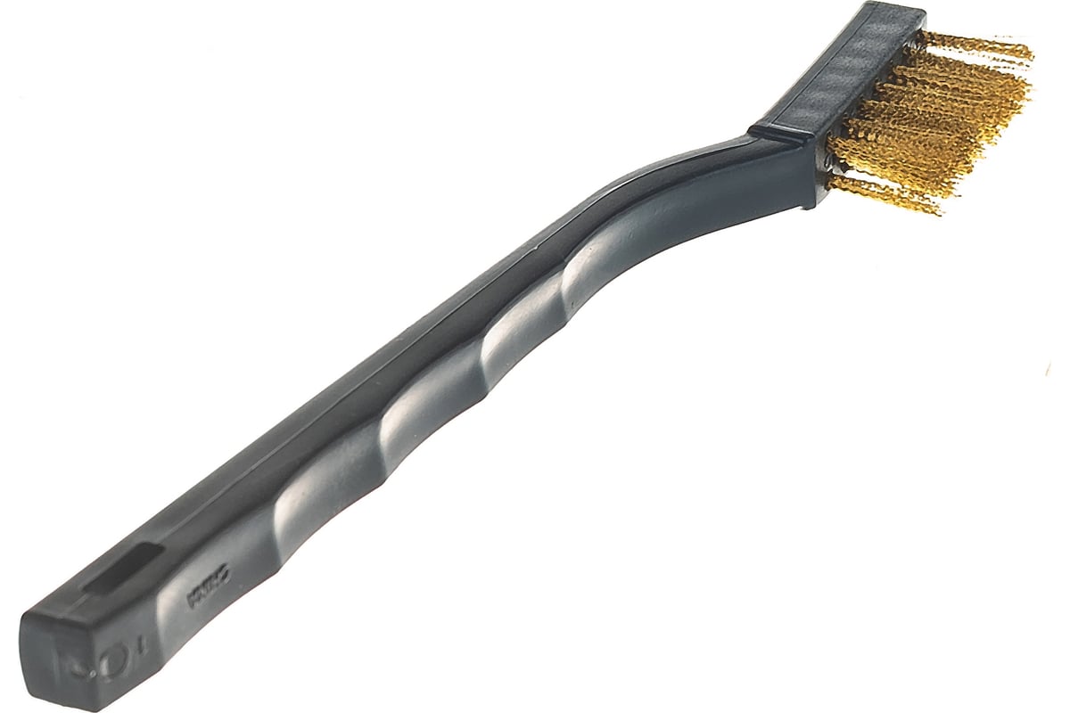 Щетка с пластиковой ручкой Hi-Tech Industries латунная щетина 15 мм ...