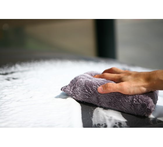 Губка для мытья автомобиля PURESTAR RUSSIAN BLUE WASH PAD плюшевая, 22х15х5 см PS-P-001