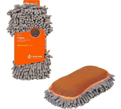 Губка-шиншилла с коралловой тканью Airline AB-E-01
