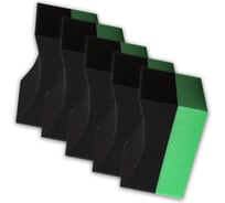 Широкий аппликатор для чернения резины Fox Chemie губка для шин 5шт LMF36_5