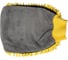 Варежка из микрофибры Golden Snail 260х160х100 мм, шиншилла с плюшевой поверхностью, желтая GS0474/Y 2