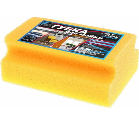 Губка для мойки VELX Eurowin Clean VEC-RS рельс, в индивид. упаковке, 17.5x13x8 см 57111