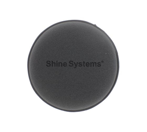 Поролоновый аппликатор Shine systems Wax Pad черный круглый 10 см SS818