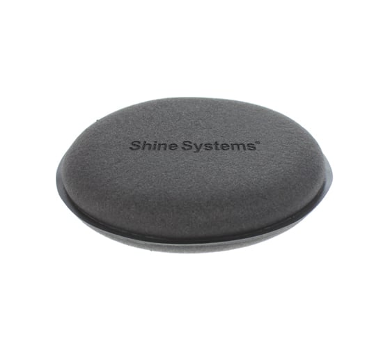 Поролоновый аппликатор Shine systems Wax Pad черный круглый 10 см SS818