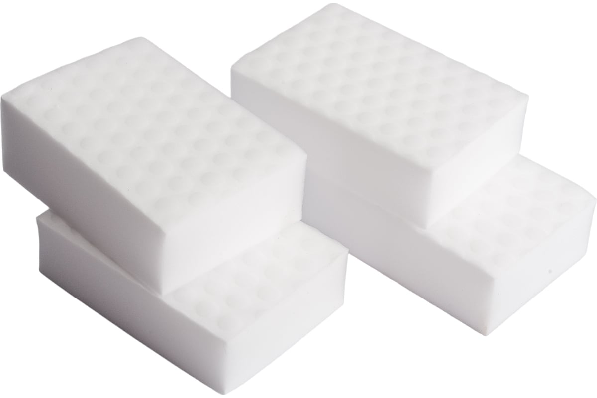Меламиновая губка Shine systems Magic Sponge 9х6х3 см, 4 шт. SS961 ...