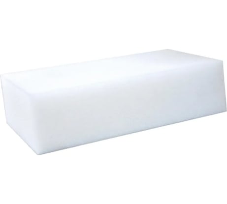 Губка ZiZay снежинка для мойки автомобиля, поролоновая, мелкопористая, плотная, форма "кирпич", размер 19x11x5 см ZZ0104