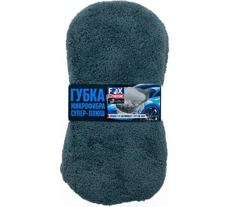 Губка с микрофиброй супер-плюш Fox Chemie 11x22 см LMF77