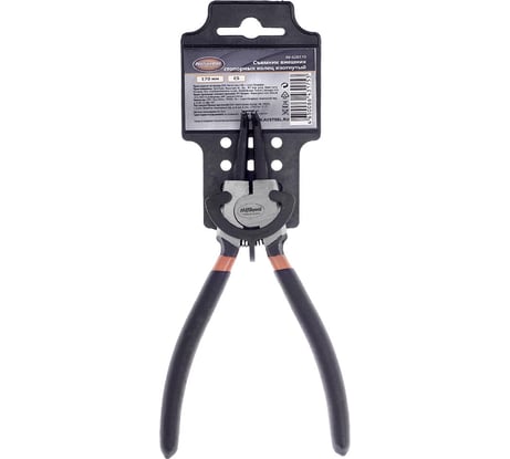 Съемник внешних стопорных колец изогнутый 170мм AV Steel AV-628170