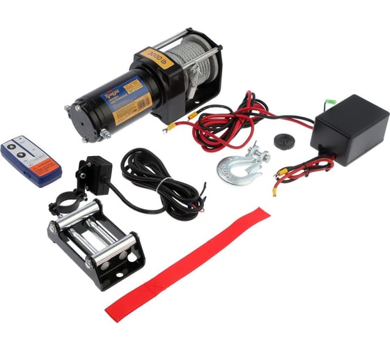 Электрическая лебедка ТУНДРА 12/24V, 3000 lb /1.4 т/, 1.2 л.с., до 3.3 м/мин, 4.8 мм х 12 м 1002776