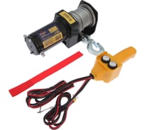 Электрическая лебедка ТУНДРА 12/24V, 2000 lb /0.9 т/, 1 л.с., до 3.2 м/мин, 4.8 мм х 12 м 1002774