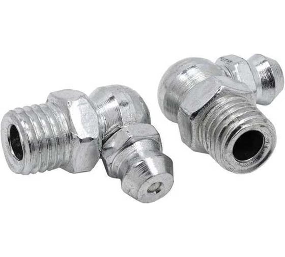 Пресс-масленка Rockforce 8мм угловая (90град.), комплект 10 шт RF-GN-01-90-8MM(57102)