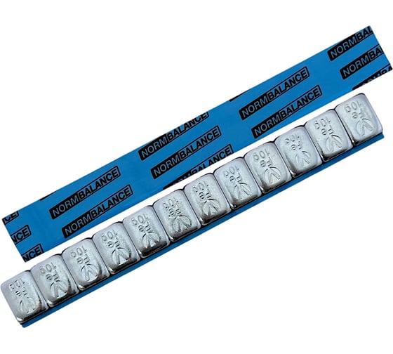 Адгезивные грузики NORM 120гр. (10-10) для грузовых дисков 50 шт Fe 091