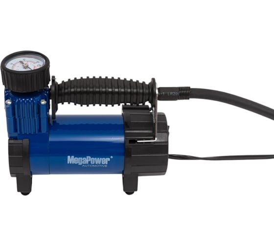 Поршневой компрессор в сумке MEGAPOWER M-11040 BLUE 100PSI 30л мин, 12А, 12V 1 10 03.11.040B