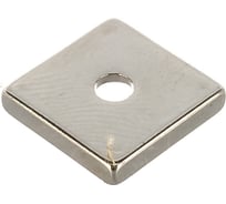 Неодимовый магнит 15х15х3 мм с зенковкой 3.5/7 мм Forceberg 9-1302010-004