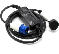 Зарядное устройство для электромобиля Вымпел TYPE2-32А-TFT (IEC 62196-2, 32А, /TFT, 5м, CCE вилка 220V) 2201