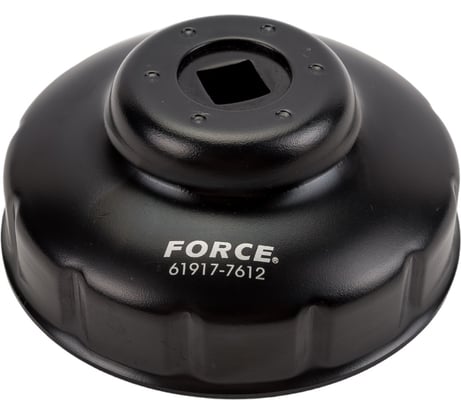 Чашечный фильтросъёмник FORCE D=76мм х12 граней Renault Logan 61917-7612