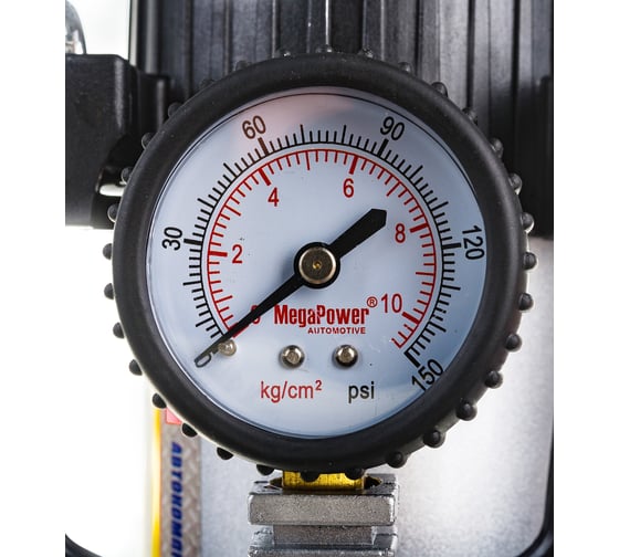Поршневой компрессор 150PSI 35л/мин, 14А с улучшенным охлаждением MEGAPOWER M-12001