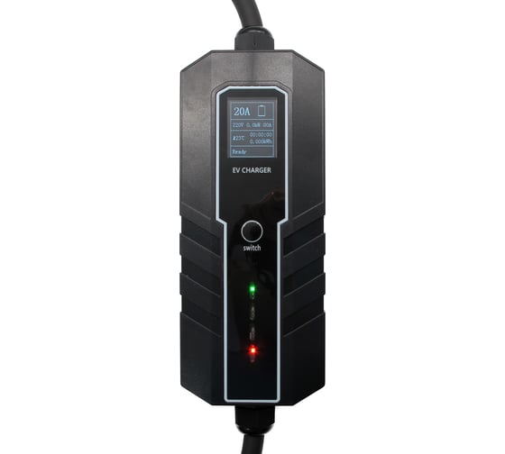 Зарядное устройство для электромобиля Вымпел type2-32а-oled (iec 62196-2, 32а, oled, 5м, cce вилка 220v) 2206