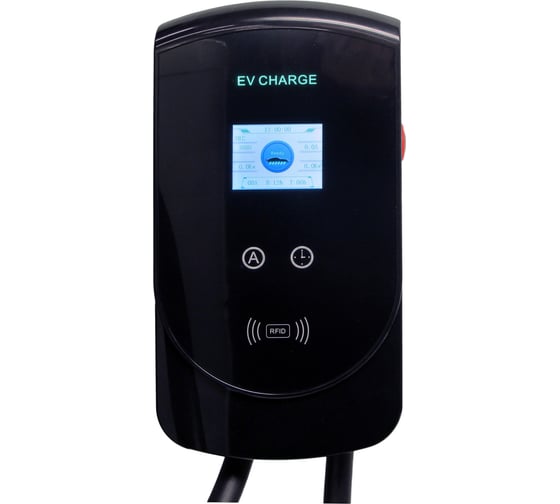 Зарядное устройство для электромобиля Вымпел TYPE2-32А-TFT-3 (IEC 62196-2, 32А, OLED, 380V, 3 фазы) 2217
