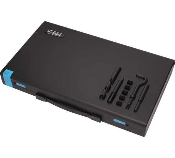 Набор для восстановления резьбы VOLKEL VC80 М5-М12 155 предметов V-Coil V04080