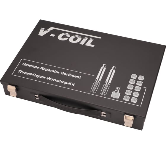 Набор для восстановления резьбы VOLKEL М36 шаг 4.0мм 12 предметов V-Coil V04060