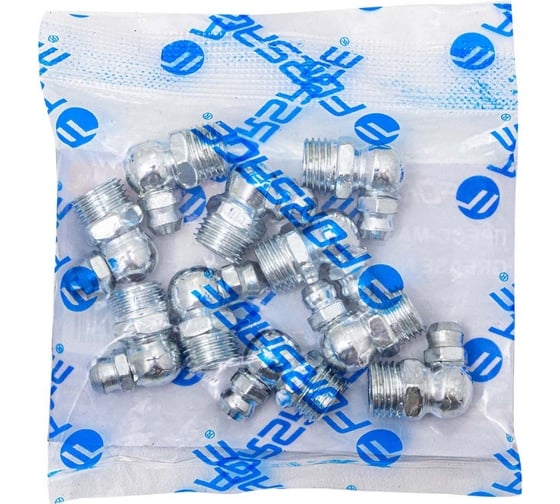 Пресс-масленка Forsage 10 мм, угловая 90 град., комплект 10 шт. F-GN-01-90-10MM(57023)