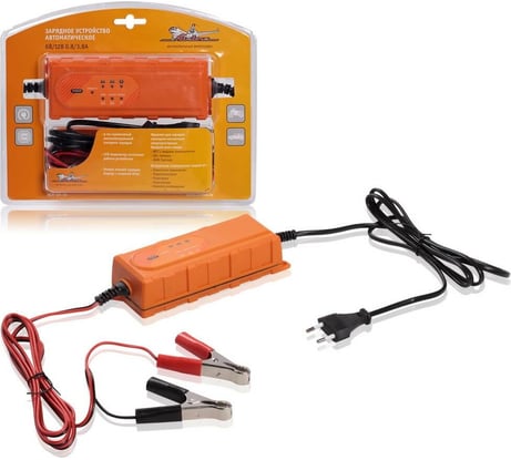 Автоматическое зарядное устройство, 0,8/3,8А, 6В/12В, электронное Airline ACH-5A-10