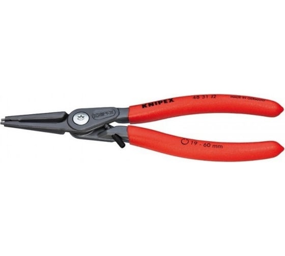 Прецизионные щипцы для внутренних стопорных колец Knipex прямые губки, ø 12-25 мм KN-4831J1 1