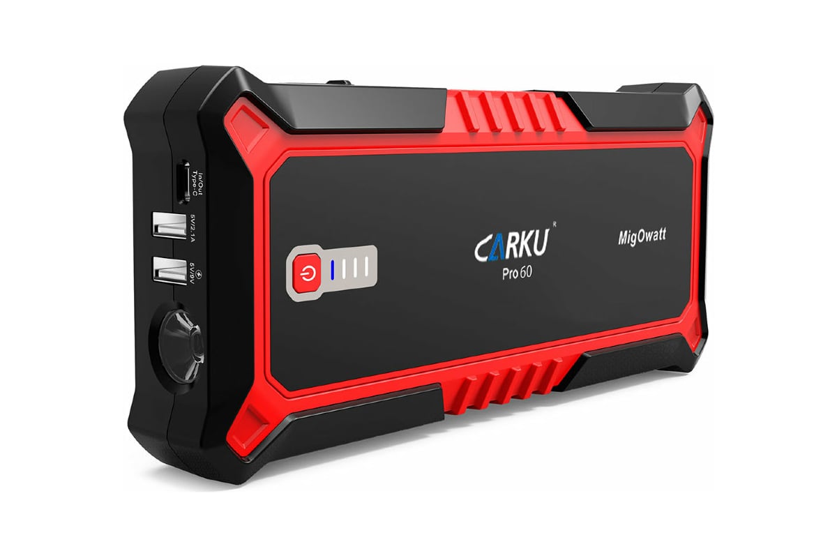 Портативное пуско-зарядное устройство CARKU 25000 mAh jump starter Pro-60 -  выгодная цена, отзывы, характеристики, 1 видео, фото - купить в Москве и РФ