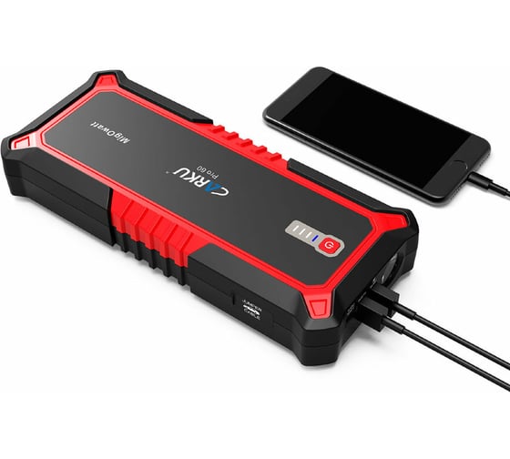 Портативное пуско-зарядное устройство CARKU 25000 mAh jump starter Pro-60