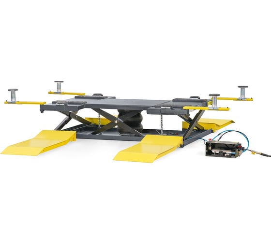 Пневматический подъемник г/п 2,5 т KraftWell с поворотными лапами FORBI 2.5G