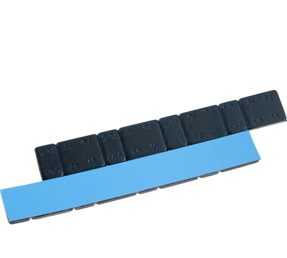 Адгезивные грузики NORM 60 гр. 5-10, Черные, 100 шт. Fe 081B