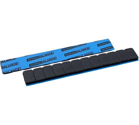 Адгезивные грузики NORM 60 гр. 5-5, Черные, 100 шт. Fe 071B