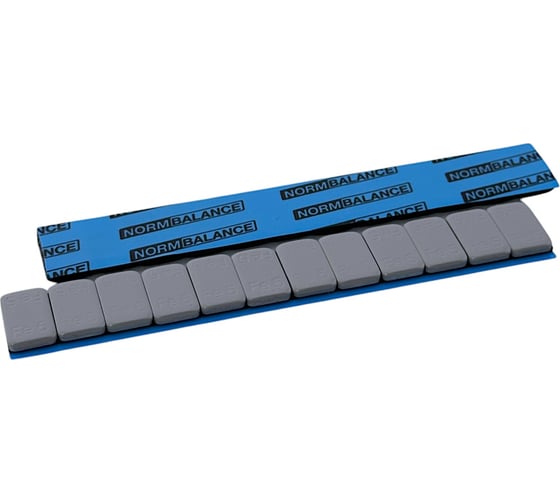 Адгезивные грузики NORM 60 гр. 5-5,  Серая эмаль, 100 шт. Fe 071 1
