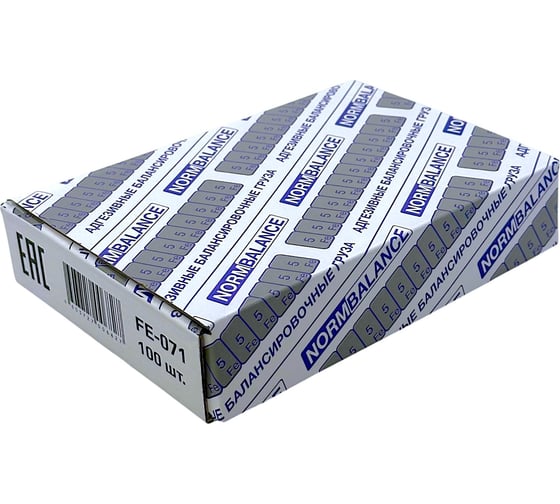 Адгезивные грузики NORM 12×5 гр 100 шт. Fe 071