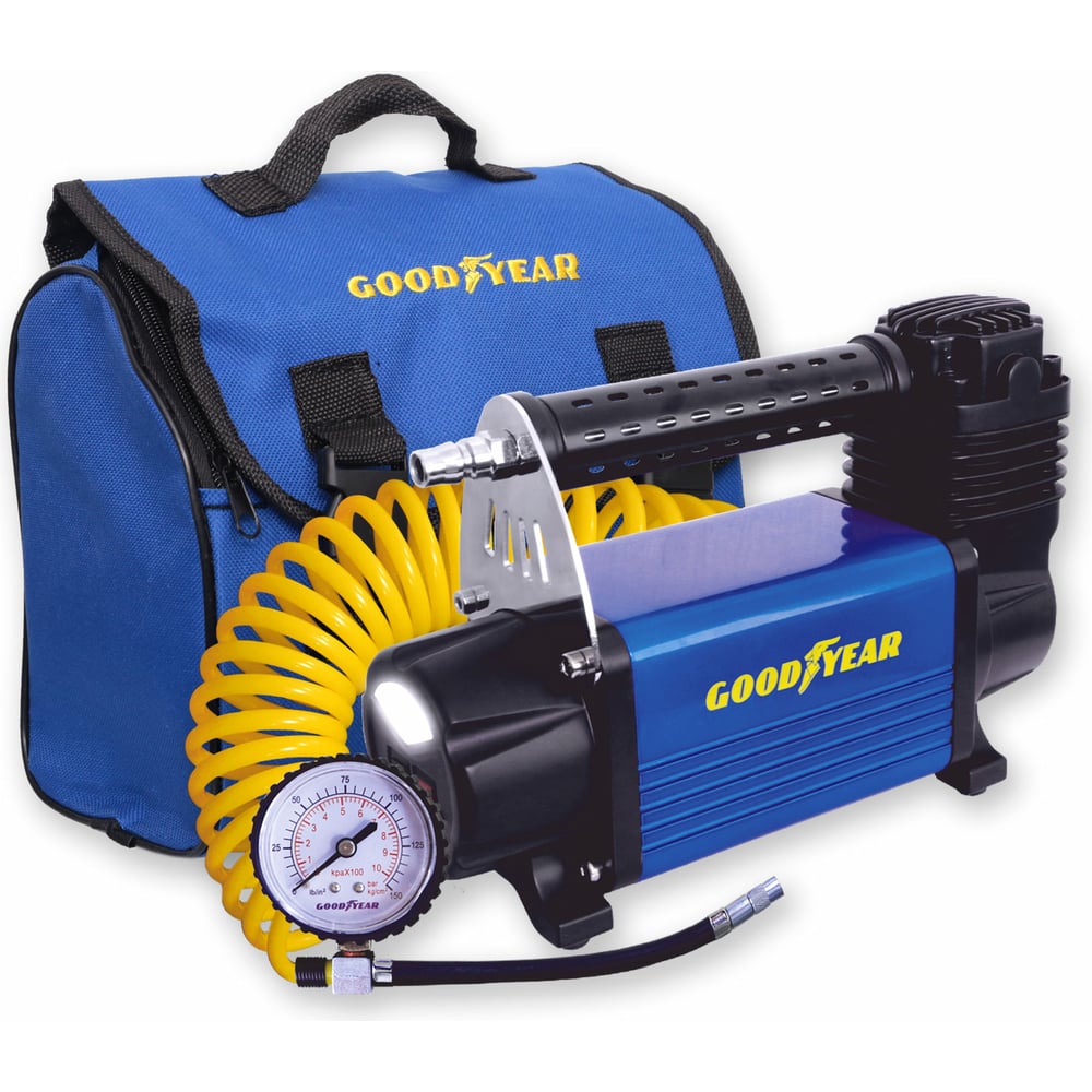 Воздушный компрессор Goodyear GY-50L LED 50 л/мин GY000113 - выгодная ...