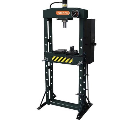 Гидравлический гаражный пресс DEKAR 15т, ножной и ручной привод, подвижный цилиндр HJ0822