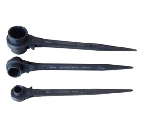 Трещоточный ступичный усиленный ключ ROCKFORCE 19х22 RF-8221922(18572)