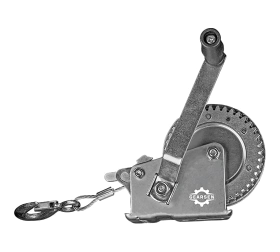 Ручная барабанная лебедка GEARSEN fd-500 544кг, канат 20м GFDK 0520