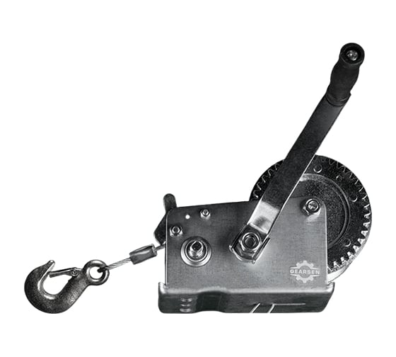 Ручная барабанная лебедка GEARSEN fd-1300 1350кг, канат 20м GFDK 1320 1