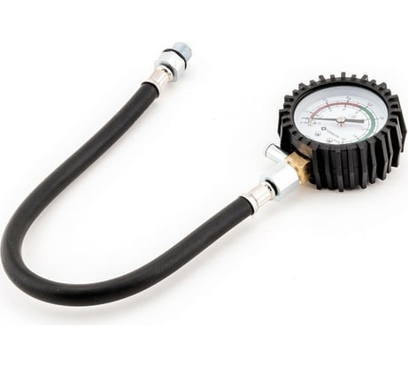 Компрессометр TOPAUTO ТОП АВТО гибкий со шлангом, манометр в резиновом чехле 11311