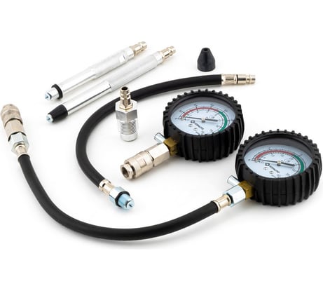 Набор для измерения компрессии TOPAUTO ТОП АВТО ПРО Бензин + Дизель ПЛЮС 11595