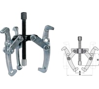 Шарнирный 3-х лапый съемник АвтоDело 100 мм тип 3 ф20-110 мм 41734 10668