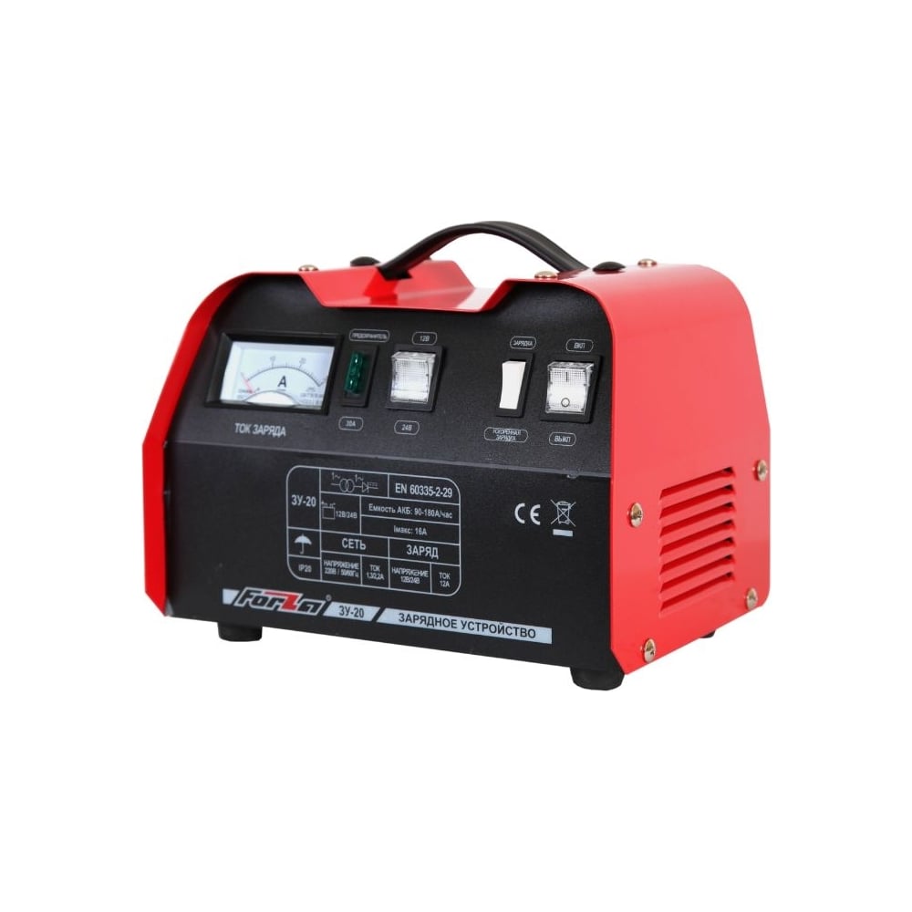 Зарядное устройство FORZA ЗУ-20 ток заряда 6/10А, для аккум.: 12/24 V ...