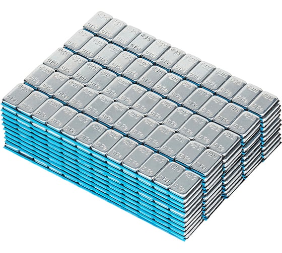 Самоклеящиеся грузики NORDBERG 12x5 г, Fe, закругленные, L=14 см, 50 лент W5FR4